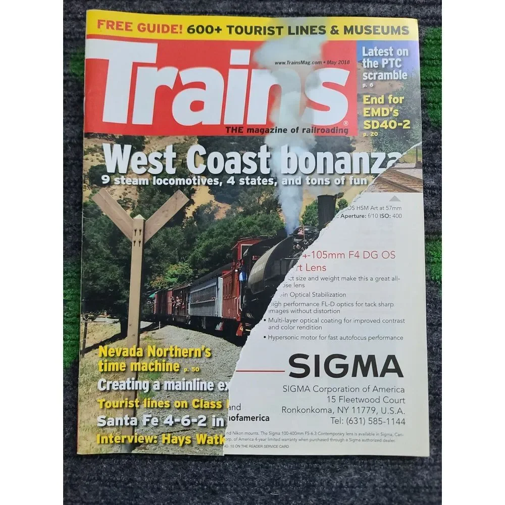 Trains Magazine 2018 Apr Thru Aug Locomotive Freight Travel Transport Coal Steam